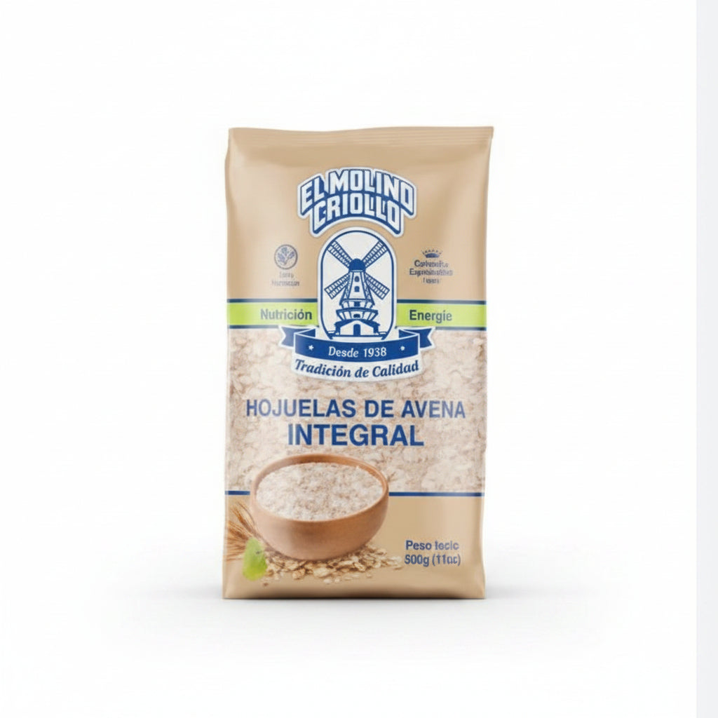 AVENA HOJUELA INTEGRAL MOLINO CRIOLLO 300GR