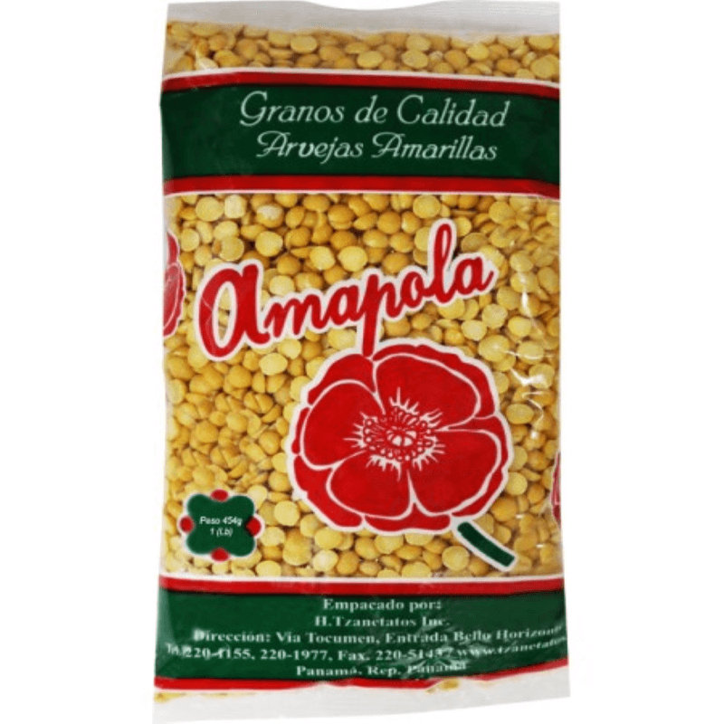ARVEJAS AMARILLA AMAPOLA 1LB