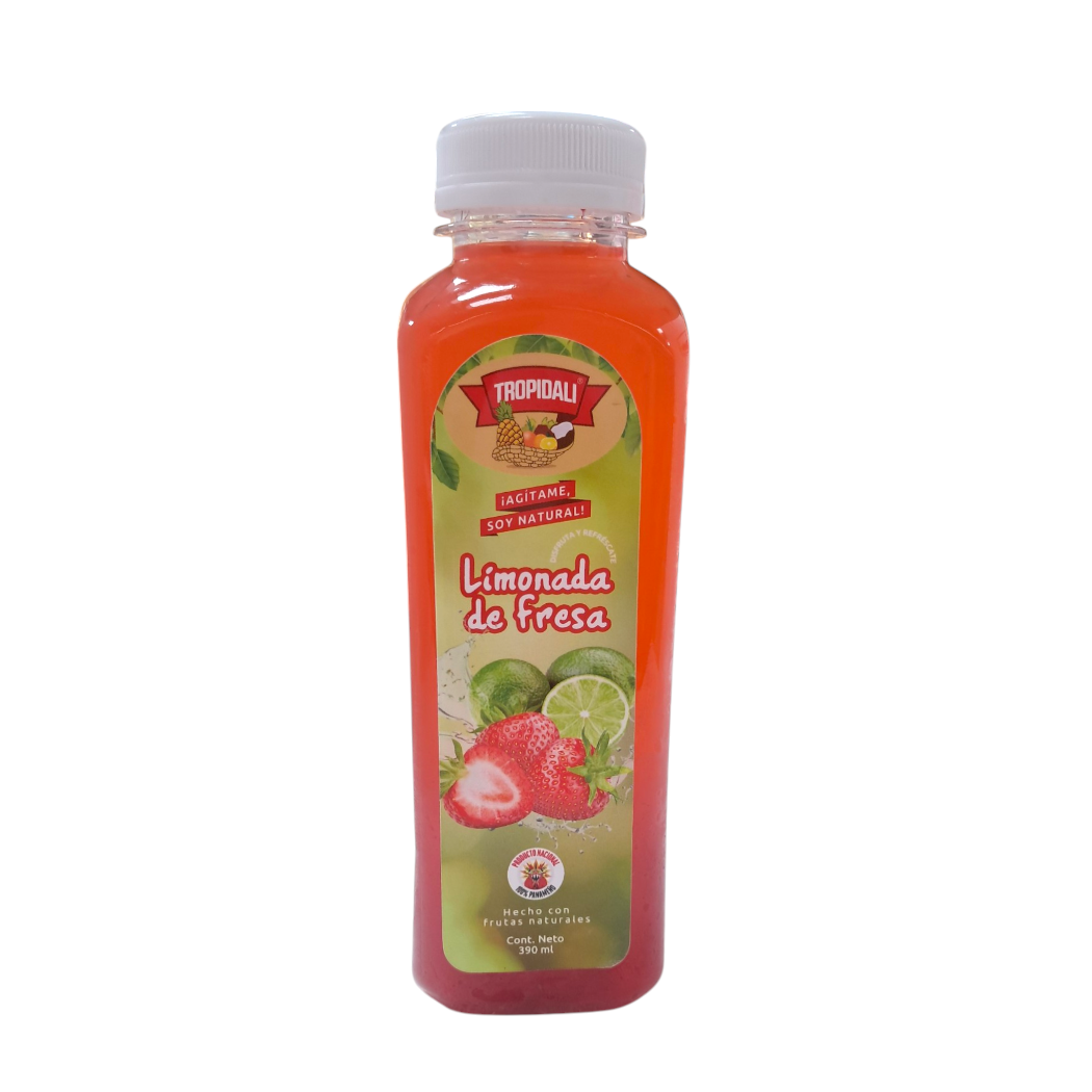 JUGO DE LIMONADA FRESA TROPIDALI 390ML