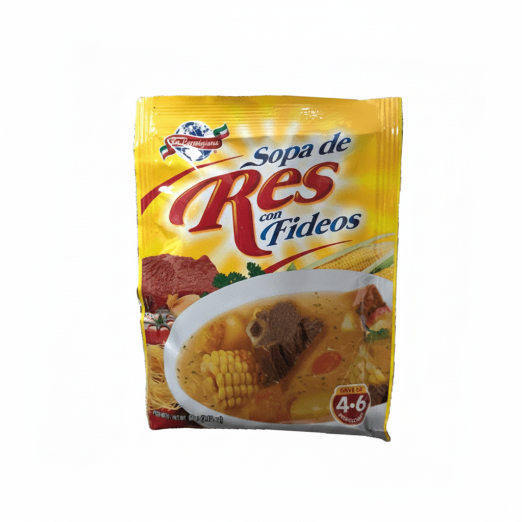 SOPA DE RES FIDEO LA PARMIGIANA 60GR