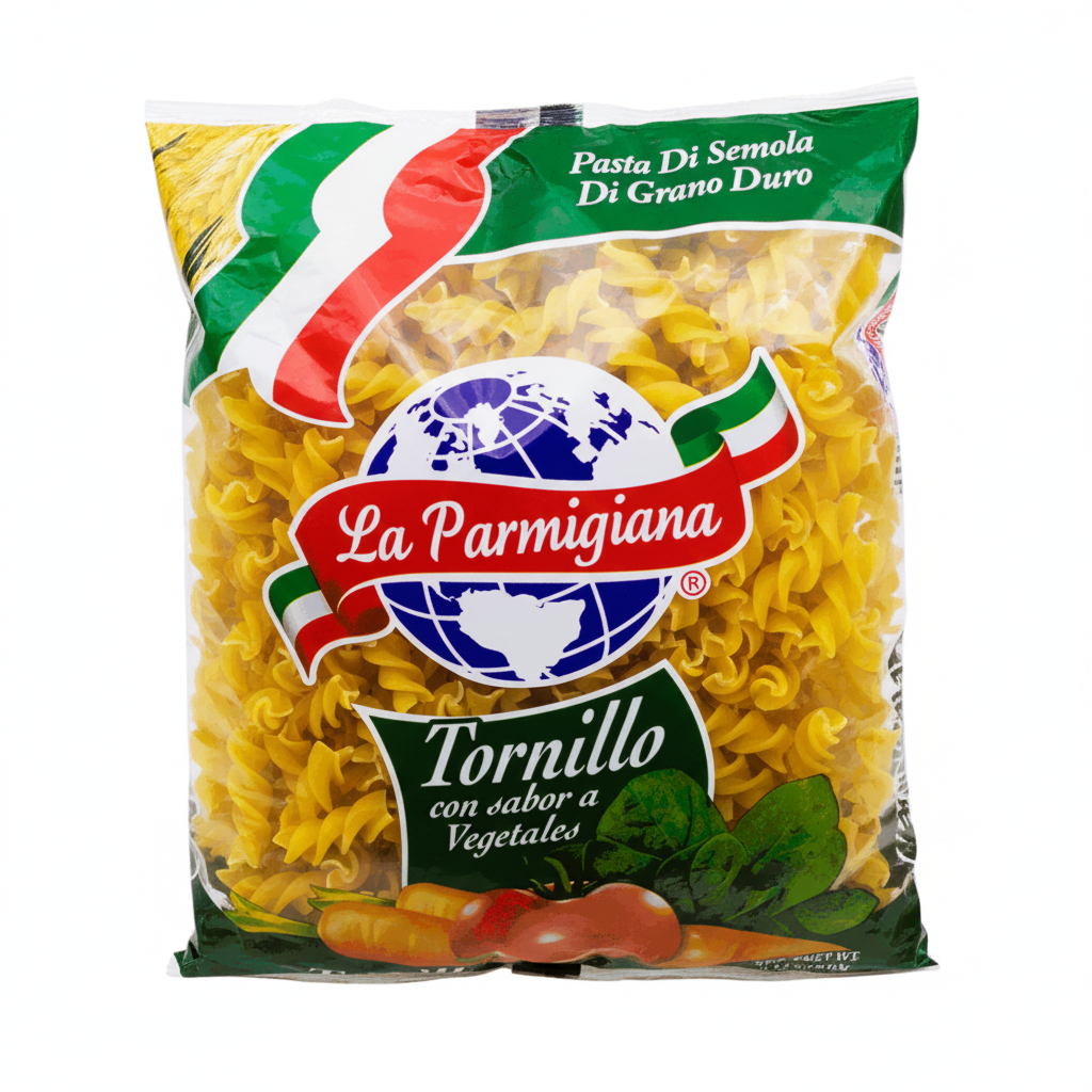 PASTA TORNILLO TRICOLOR LA PARMIGIANA 454GR