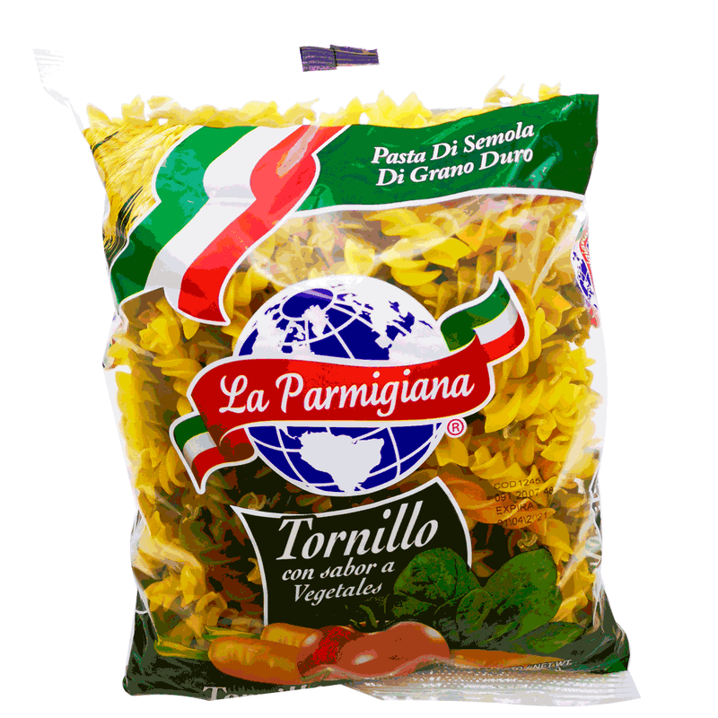 PASTA TORNILLO TRICOLOR LA PARMIGIANA 454GR