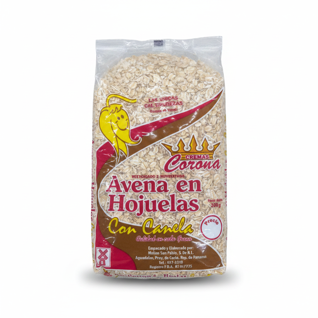 AVENA HOJUELA CON CANELA CORONA 300GR