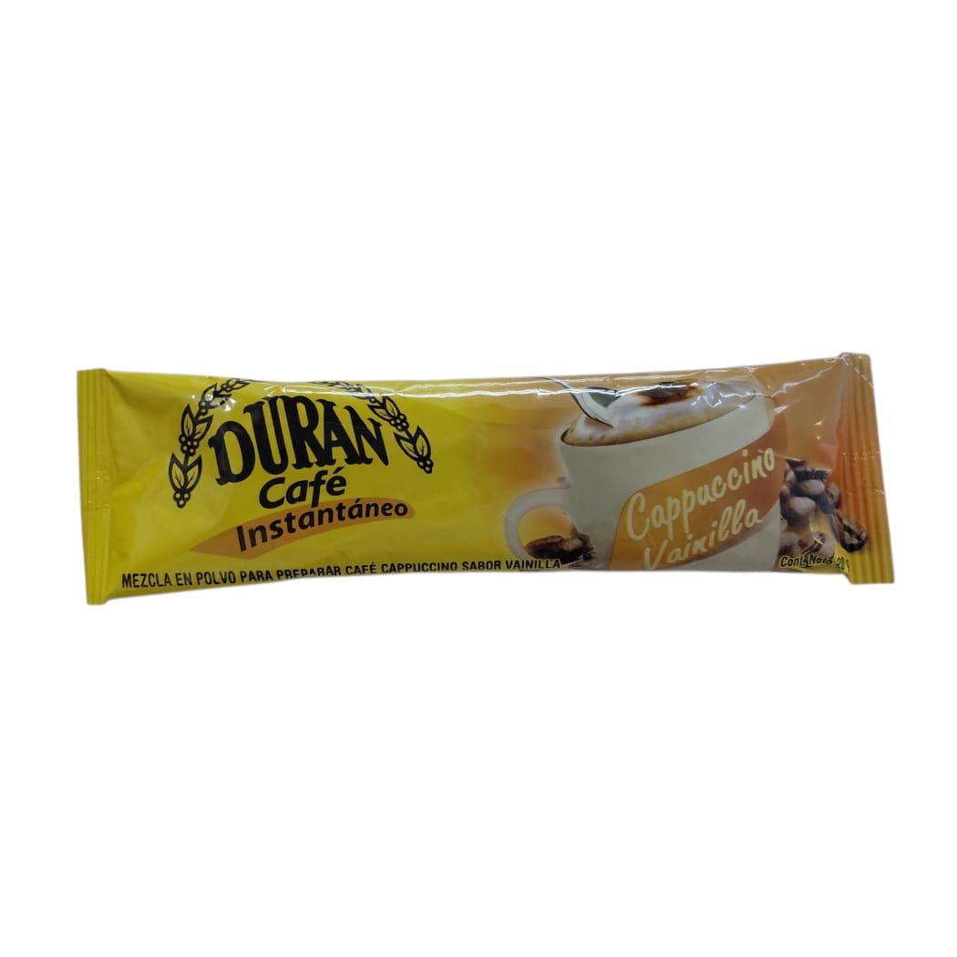 CAFÉ CAPUCHINO VAINILLA DURÁN 20GR