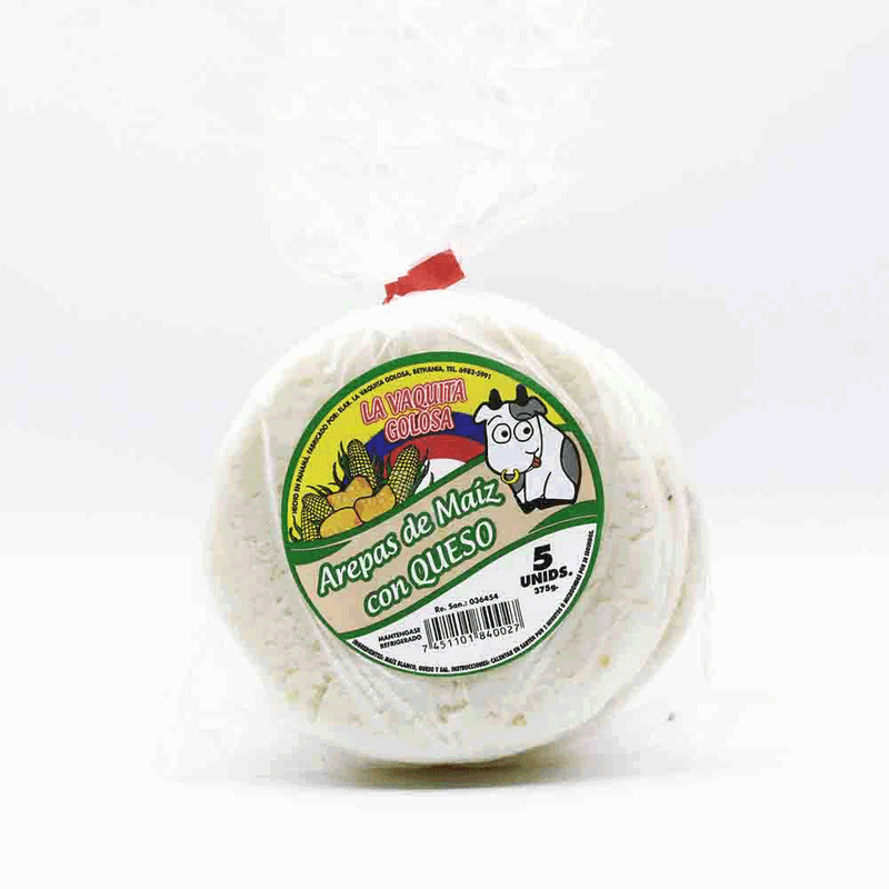 AREPAS CON QUESO LA VAQUITA GOLOSA 5U