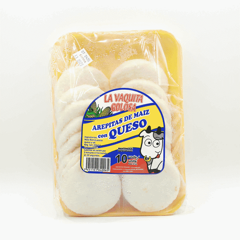AREPAS CON QUESO LA VAQUITA GOLOSA 10U