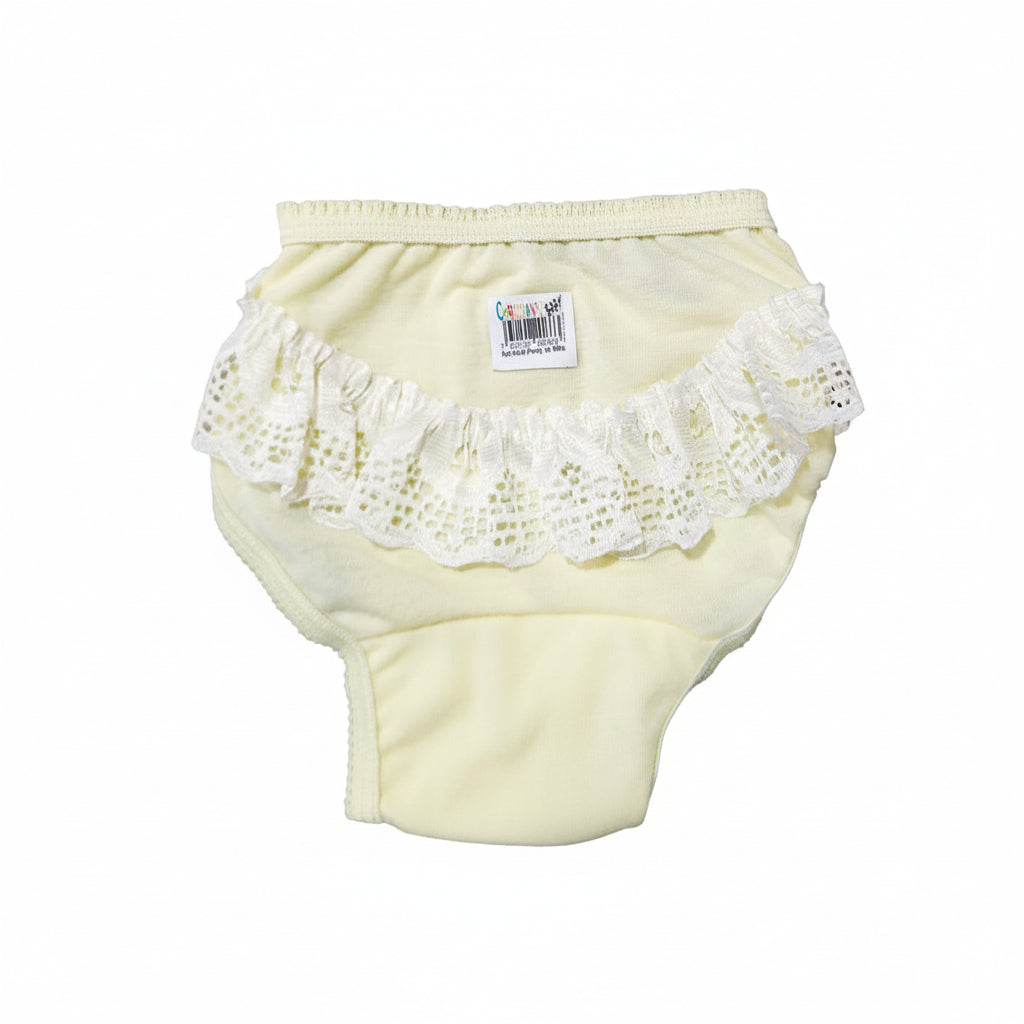 PANTY DE BEBÉ ENCAJE Y ALGODÓN