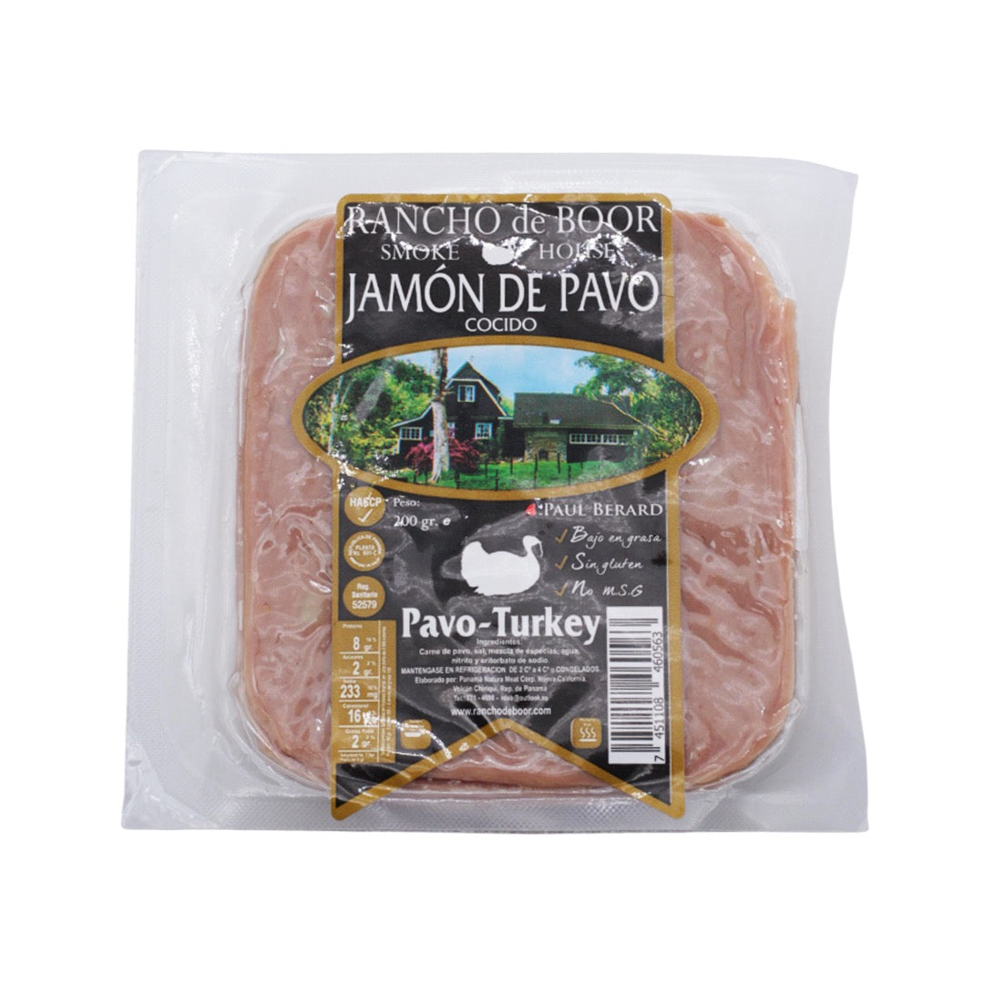 JAMON COCIDO DE PAVO RANCHO BOOR 200G