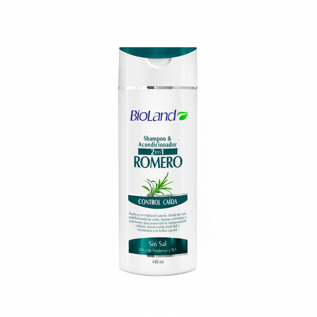 SHAMPOO ROMERO 2EN1 BIOLAND 400ML