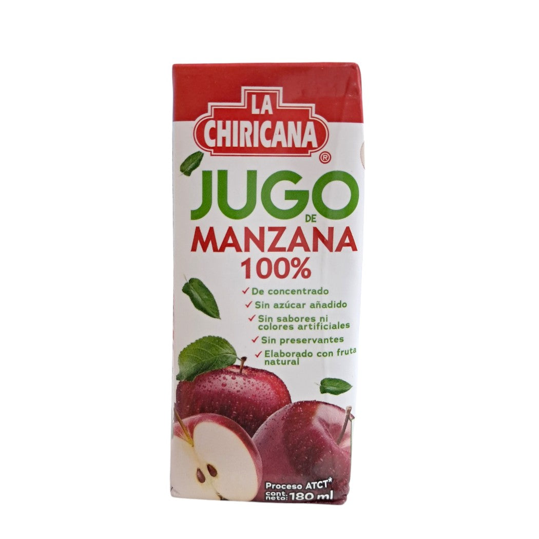 JUGO MANZANA LA CHIRICANA NEVADA 180ML