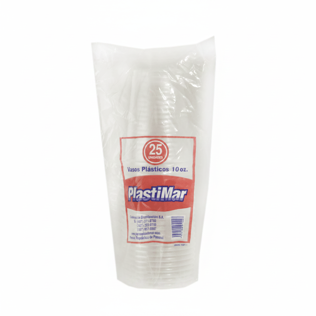 VASO PLÁSTICOS 10OZ 25U
