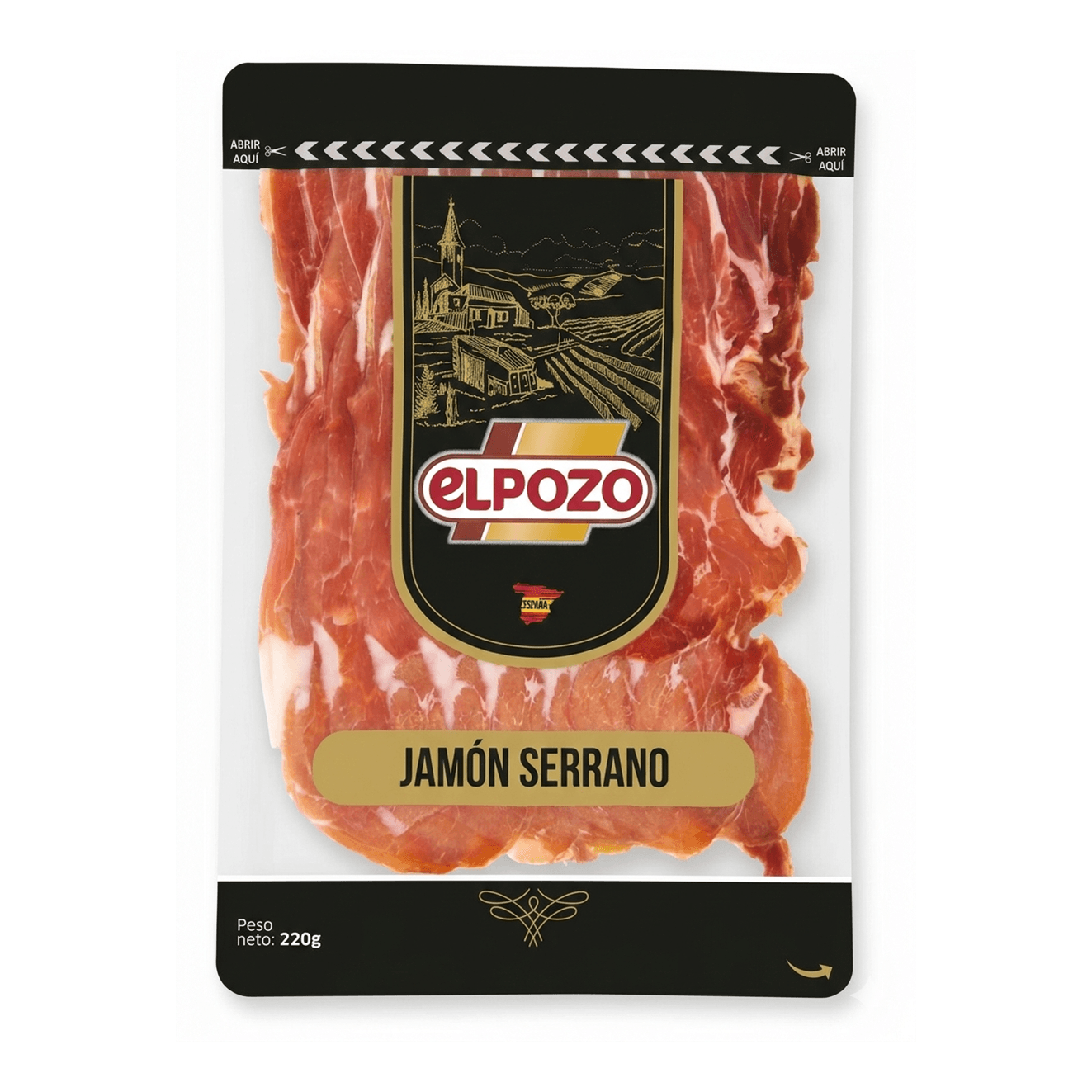 JAMON SERRANO EMPACADO EL POZO 220g