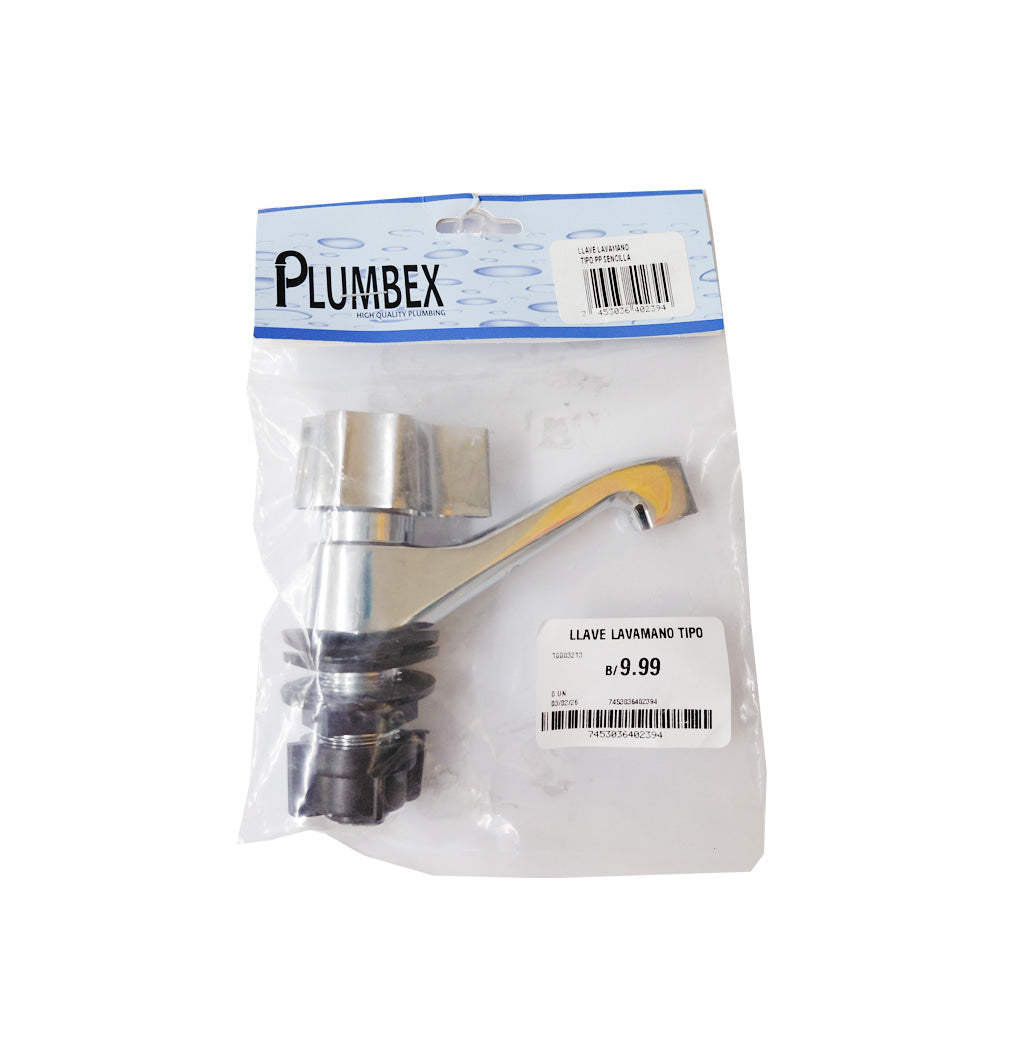 LLAVE DE LAVAMANO TIPO PP SENCILLA