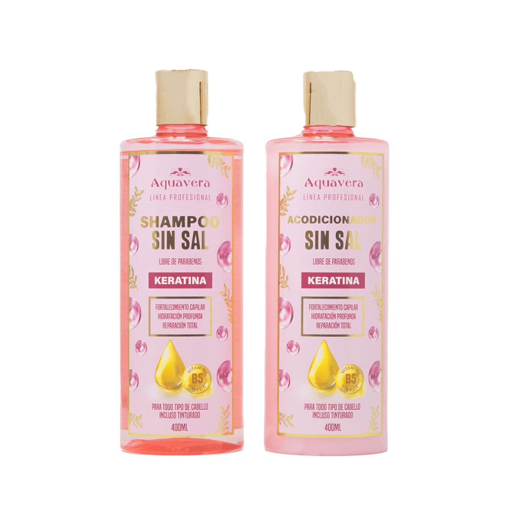 SHAMPOO Y ACONDICIONADOR SIN SAL KERA400ML