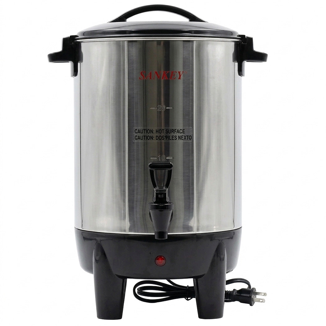 CAFETERA ELECTRICA ACERO INOXIDABLE 20 TAZAS