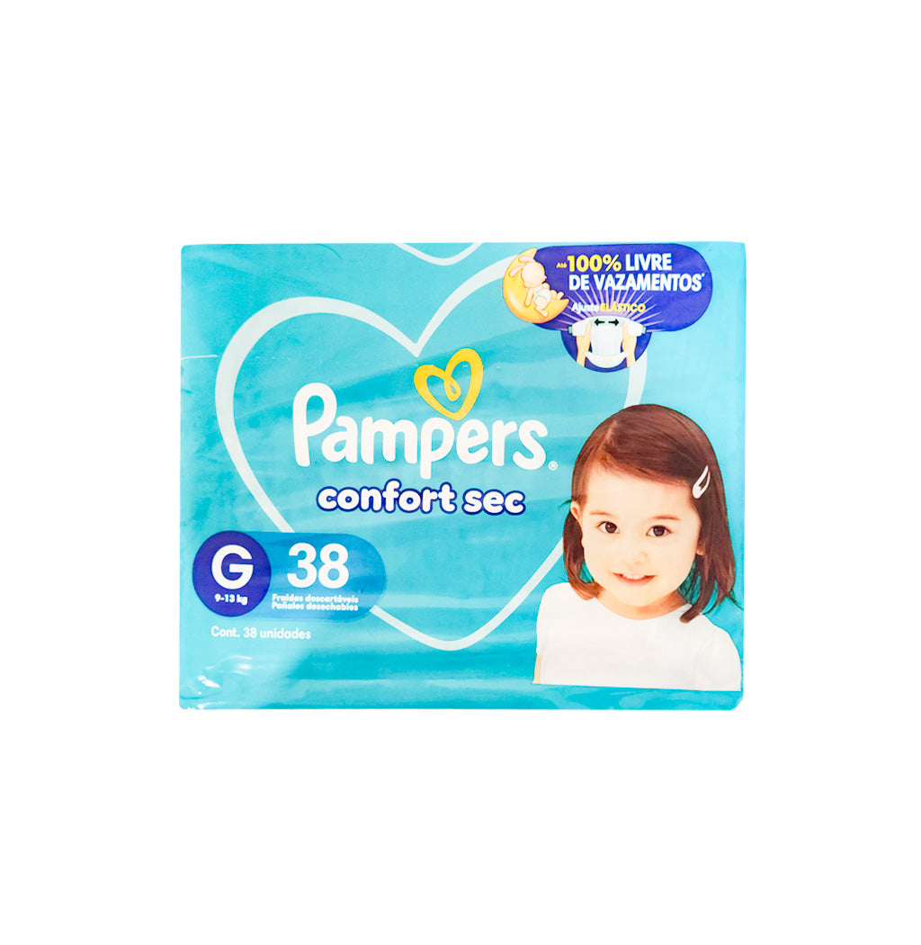 PAÑALES DESECHABLE CONFORT SEC PAMPERS G 38U