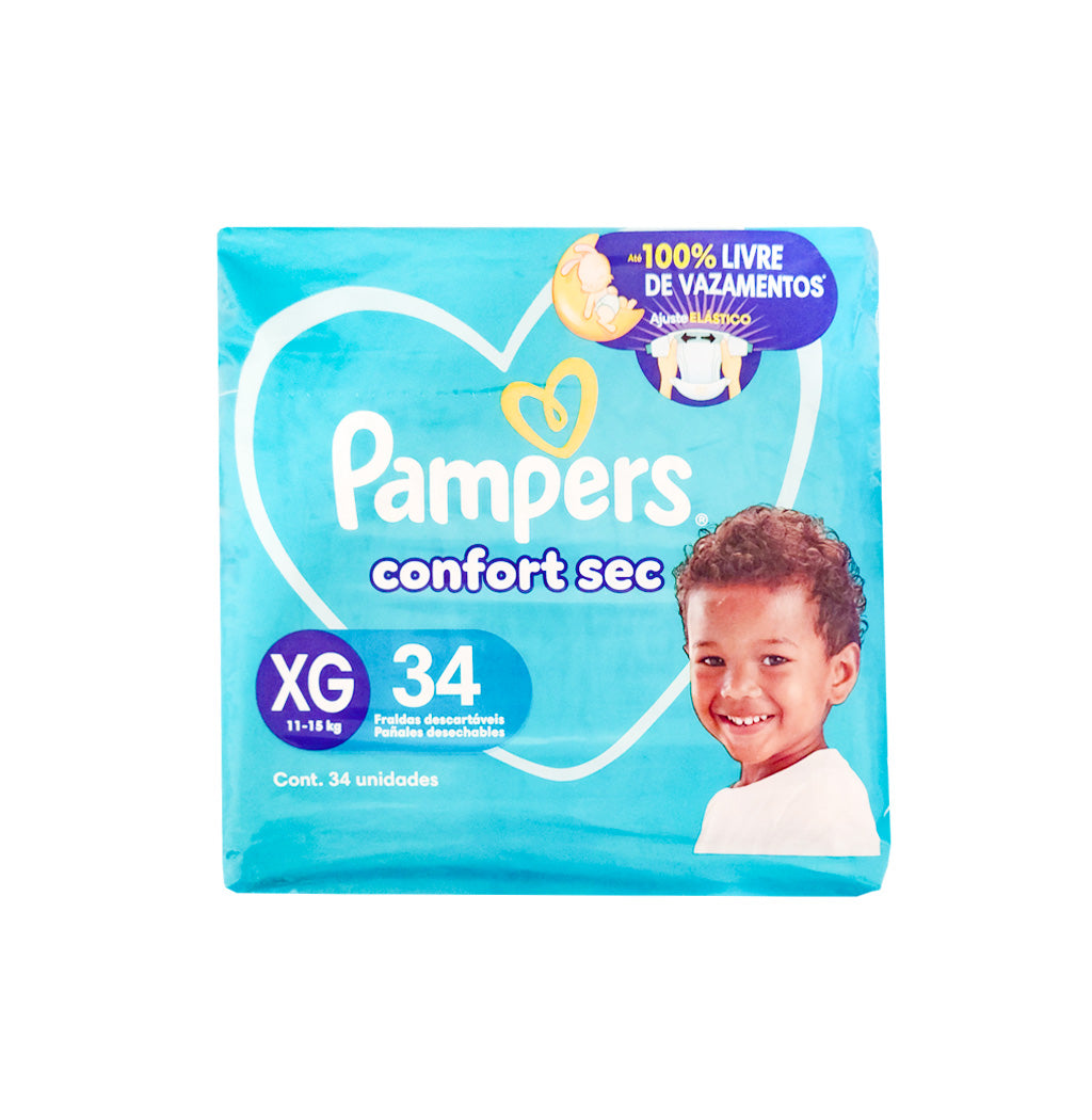 PAÑALES DESECHABLE CONFORT SEC PAMPERS XG 34U