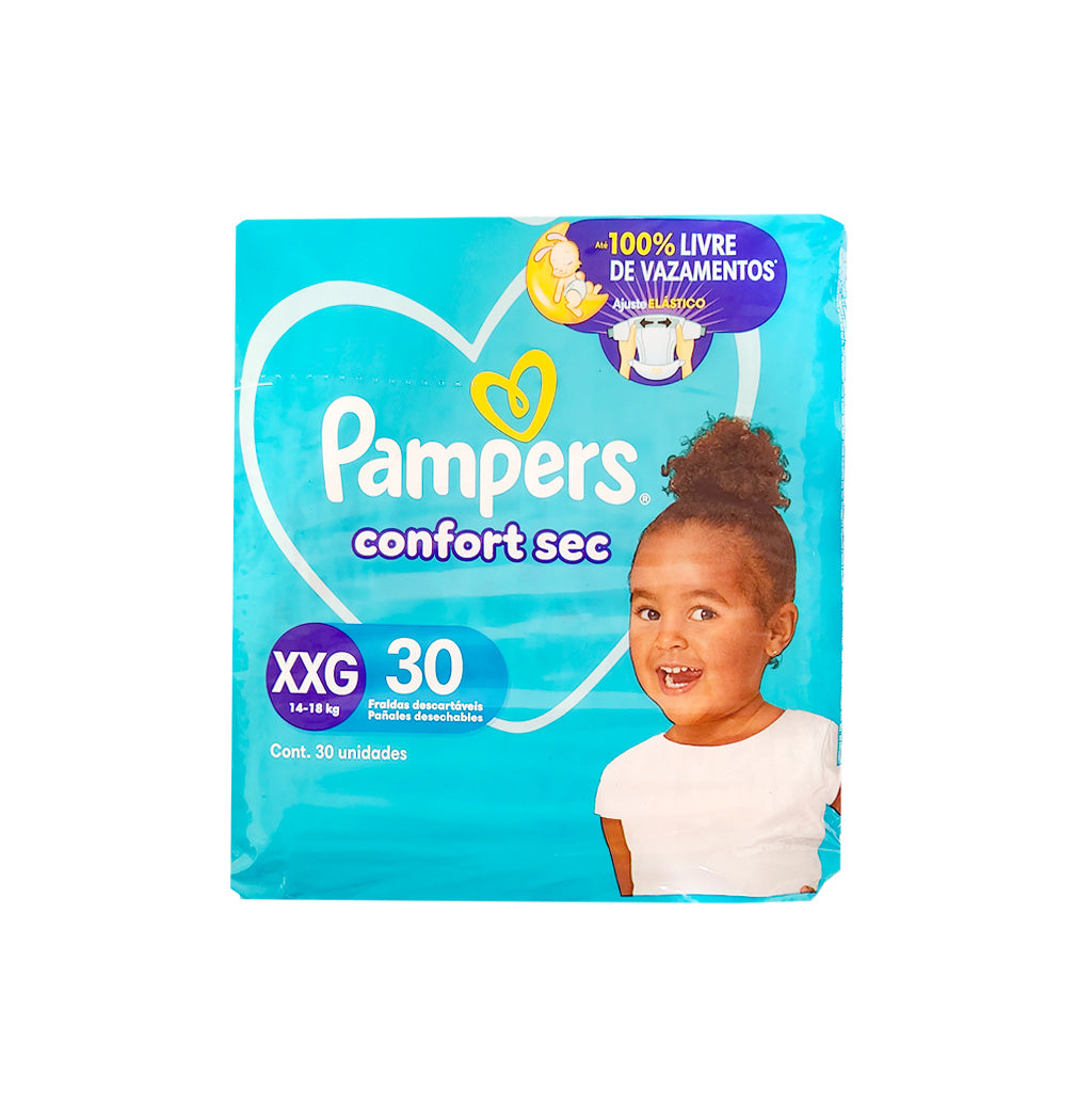 PAÑALES DESECHABLE CONFORT SEC PAMPERS XXG 30U