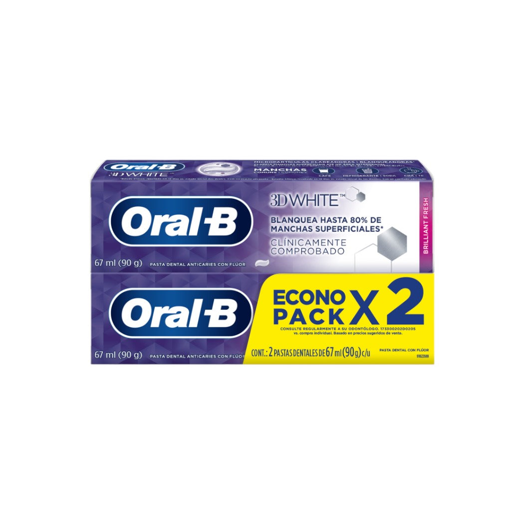 CREMA DENTAL 3DWHITE 2PACK 67ML