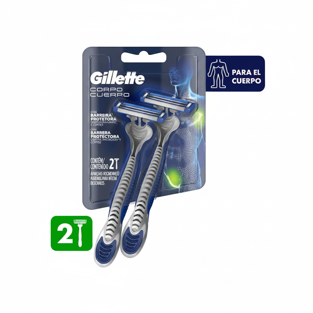 AFEITADORA PARA EL CUERPO 2PACK