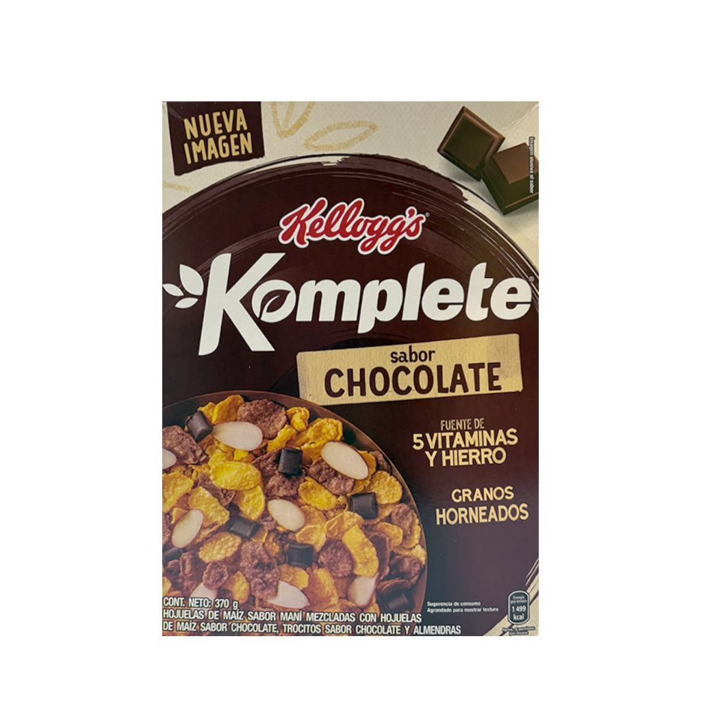 CEREAL KOMPLETE CHOCOLATE KELLOGGS 370GR