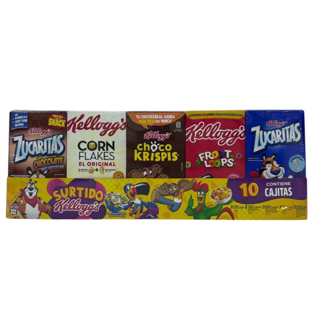 10PACK CEREAL SURTIDO KELLOGGS 302GR