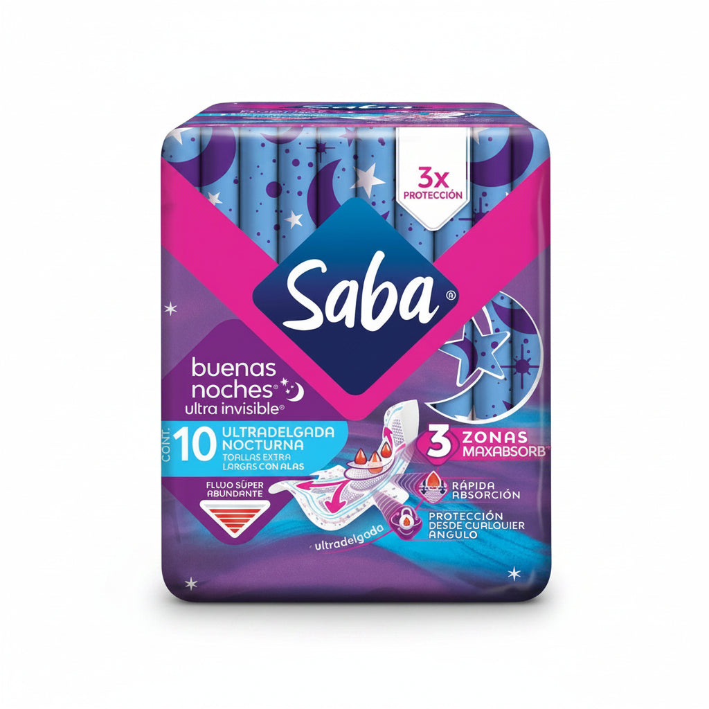 TOALLA SANITARIA NOCTURNA RAPIDA ABSOR 10U