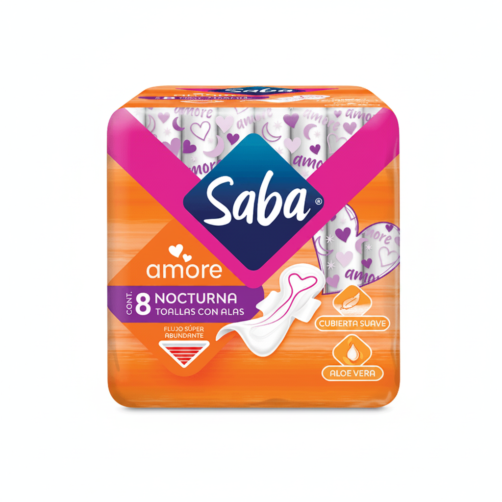 TOALLAS AMORE CAJA NOCTURNO 8U