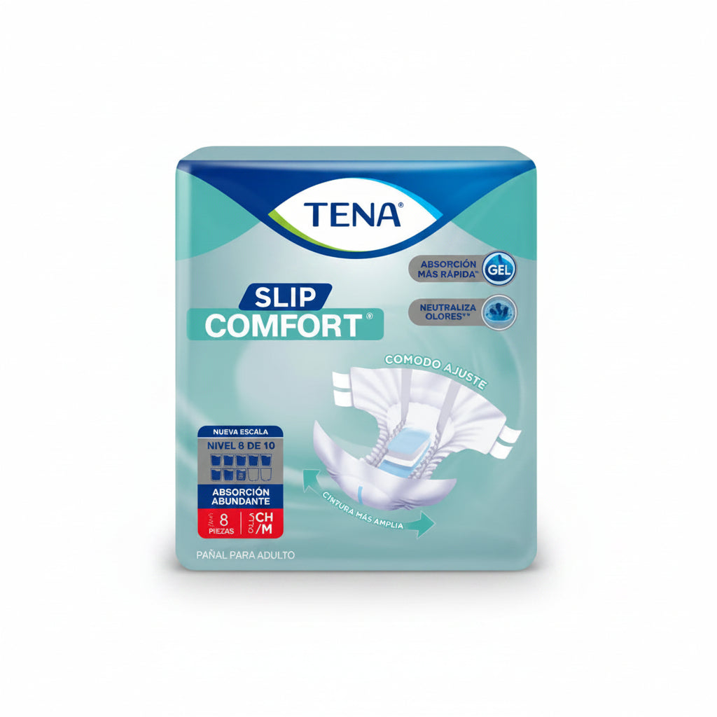 PAÑALES PARA ADULTO SLIP COMFORT M 8U