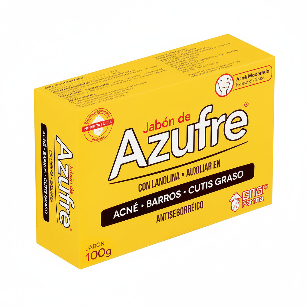JABÓN TOCADOR DE AZUFRE GRISI 100GR