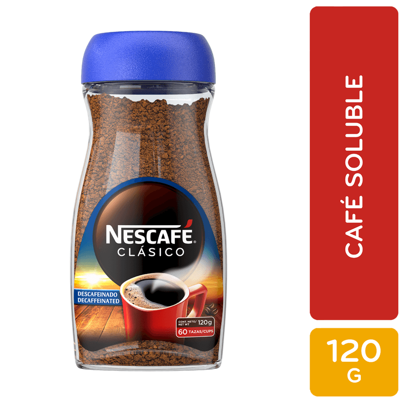 CAFÉ INST DESCAFEINADO NESCAFE 120GR