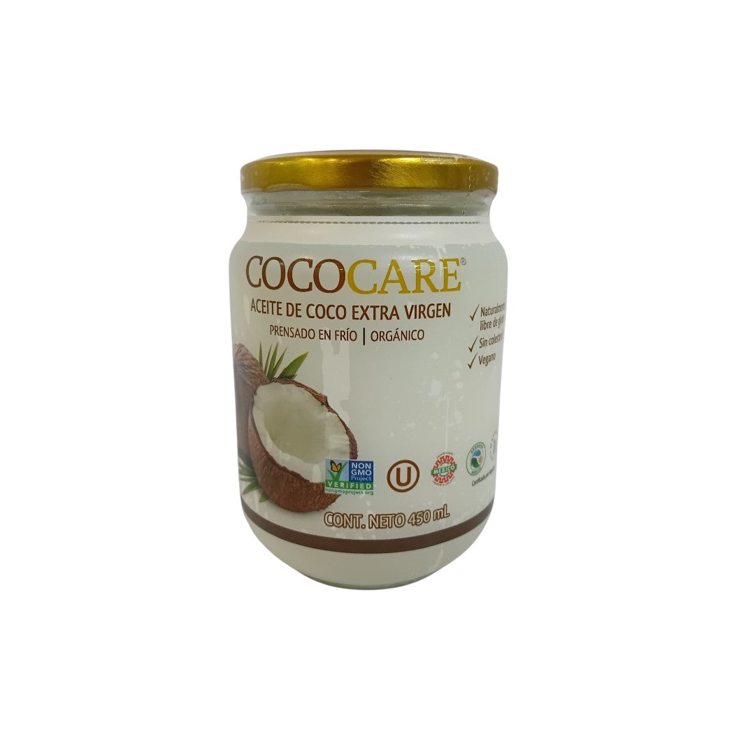 ACEITE EXTRA VIRGEN COCO CARE AVOCARE 450ML