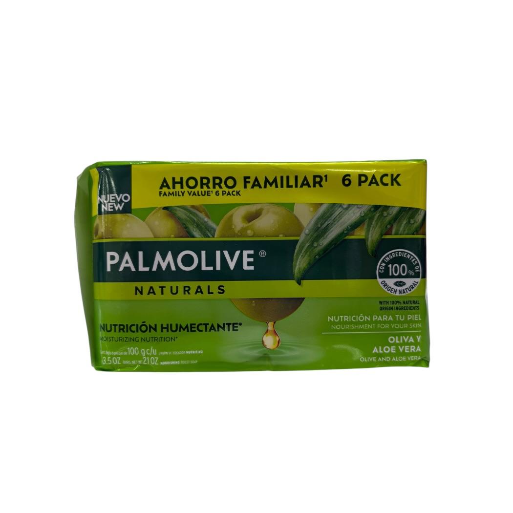 JABÓN CORPORAL OLIVE W ALOE 6PACK 100GR