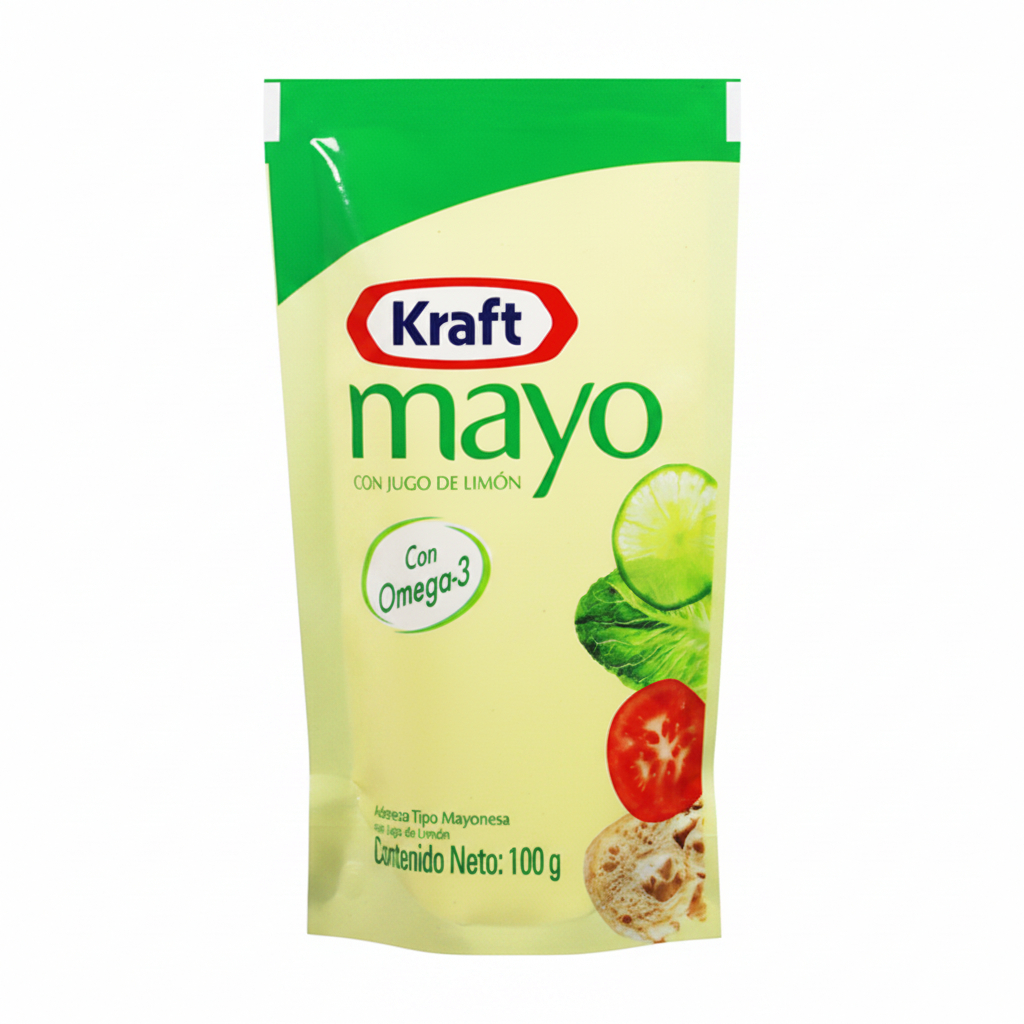 MAYONESA CON JUGO LIMON OMEGA 3 KRAFT 100G