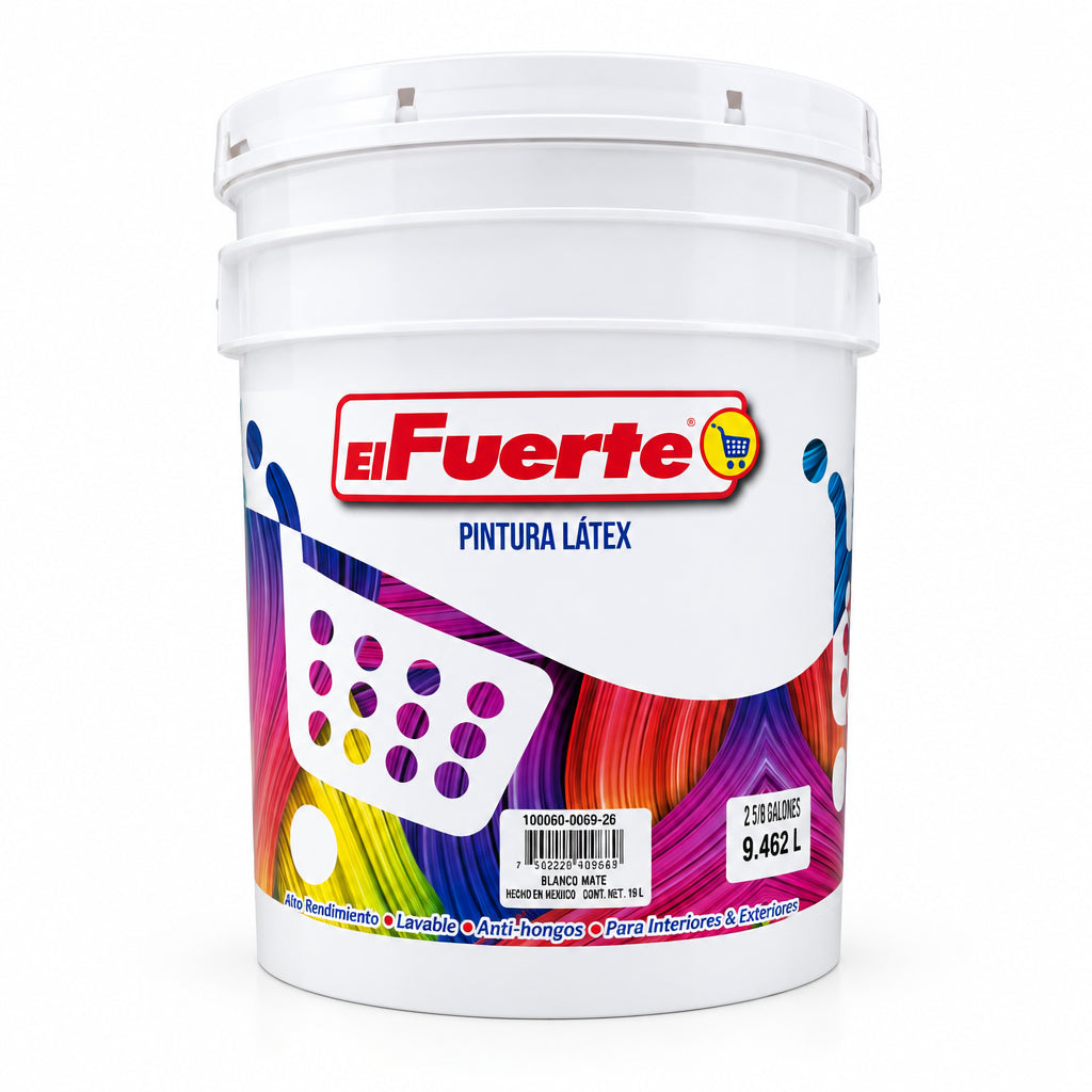 PINTURA LÁTEX ROJO PASIÓN EL FUERTE 2.5G