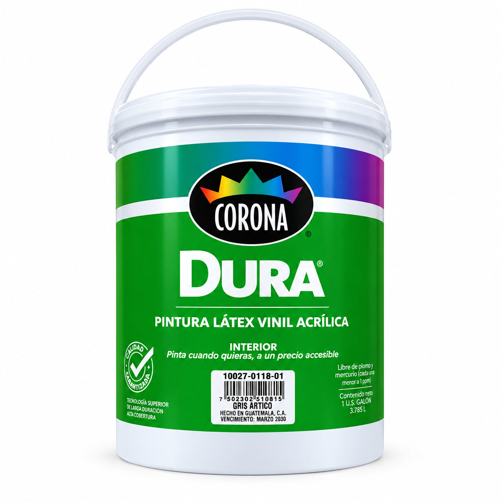 PINTURA DURA LÁTEX GRIS ARTICO CORONA 1G