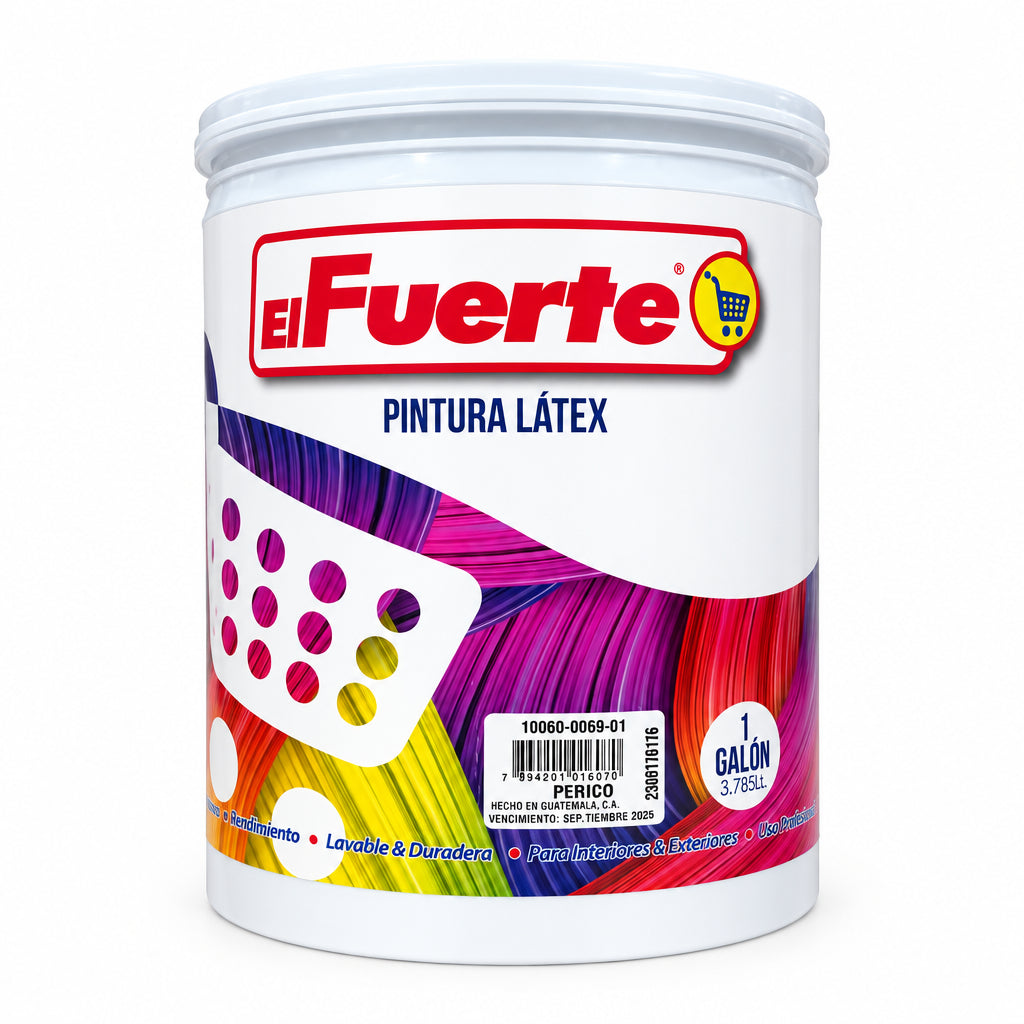 PINTURA LÁTEX PERICO EL FUERTE 1G