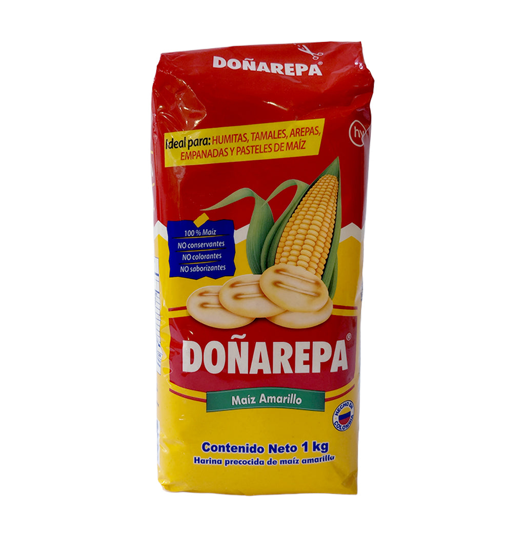 HARINA DE MAÍZ AMARILLO DOÑAREPA 1000GR