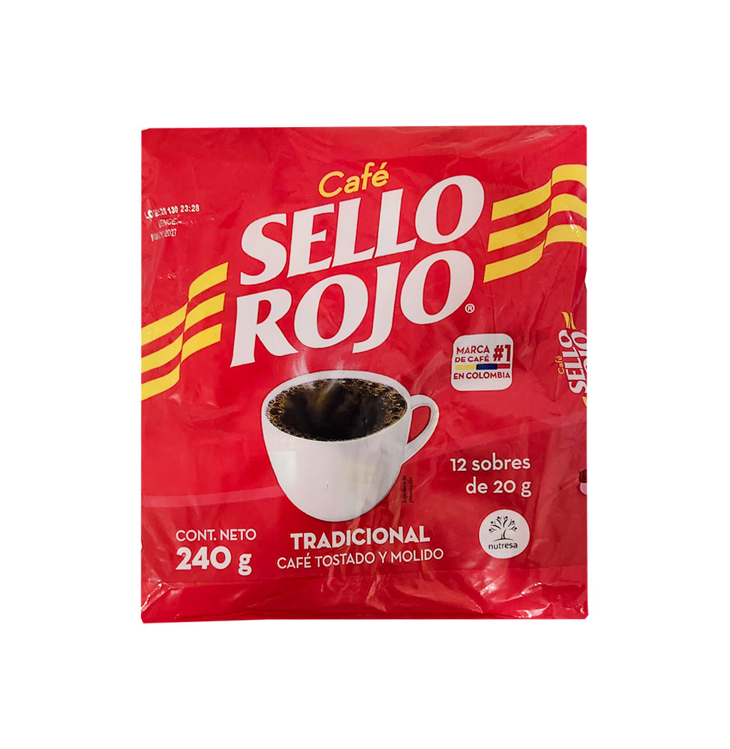 CAFÉ MOLIDO SELLO ROJO MOLIDO 12U 20GR