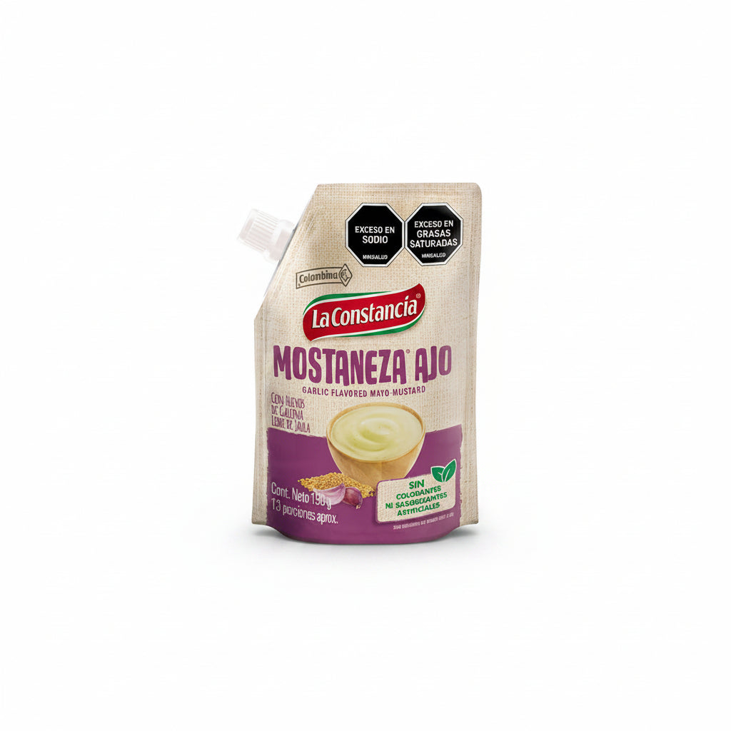 MOSTANEZA SABOR AJO LA CONSTANCIA 190GR