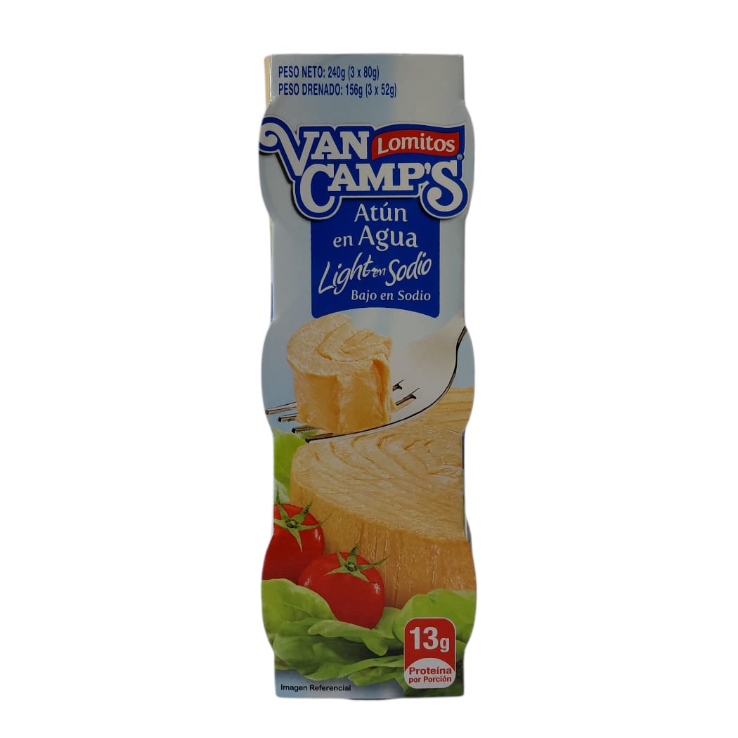 ATÚN AGUA LIGHT VAN CAMPS 80GR