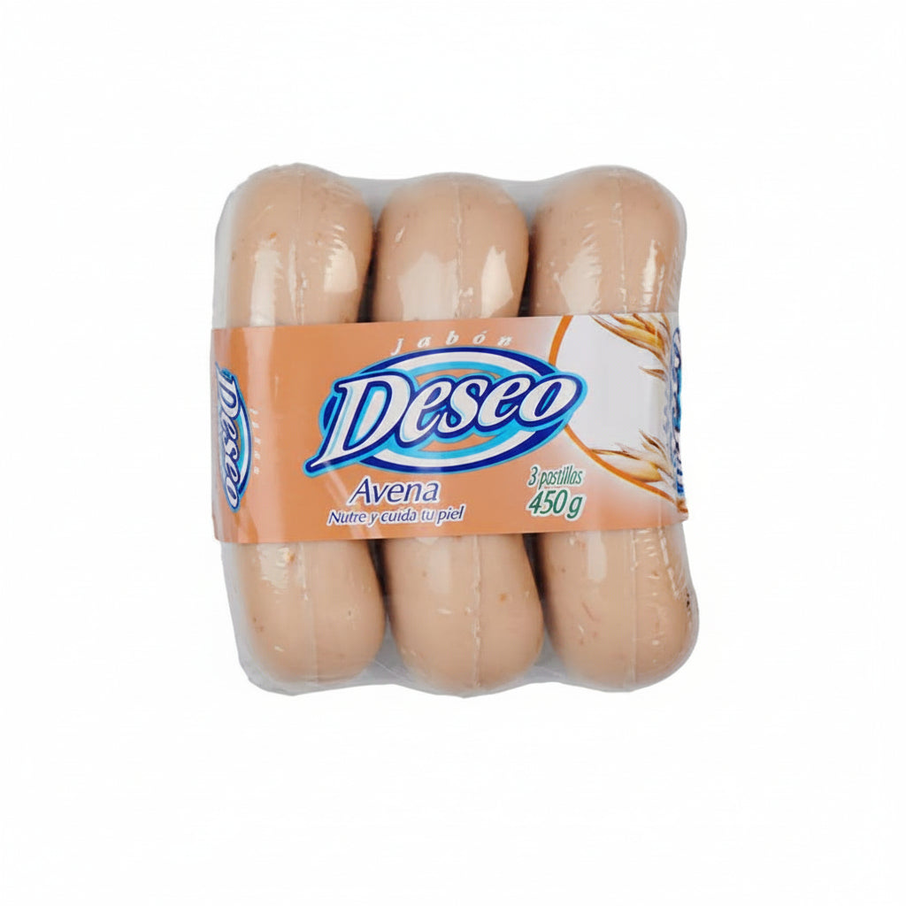 JABÓN DE AVENA DESEO 3U 450GR