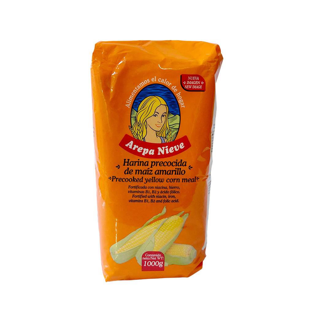 HARINA MAÍZ AMARILLO AREPA NIEVE 1000GR