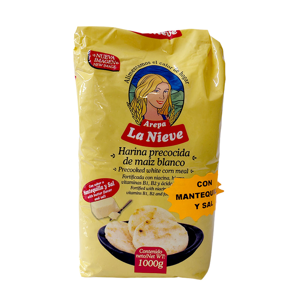 HARINA DE MAÍZ AREPA LA NIEVE 1000GR