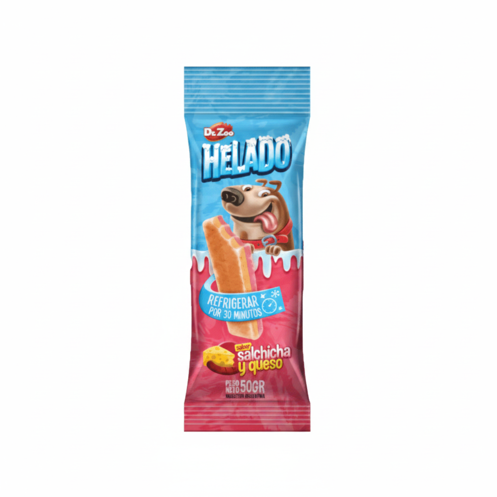 HELADO SALCHICHA QUESO PARA PERRO 50GR