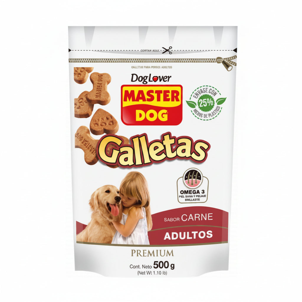 ALIMENTO PARA PERROS GALLETA CARNE 500GR