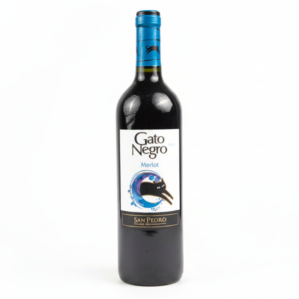 VINO TINTO MERLOT GATO NEGRO 750ML