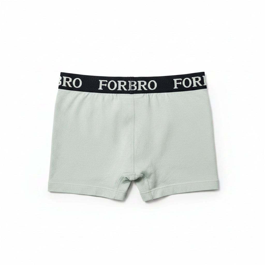 BÓXER PARA NIÑO GRIS CON NEGRO FORBRO