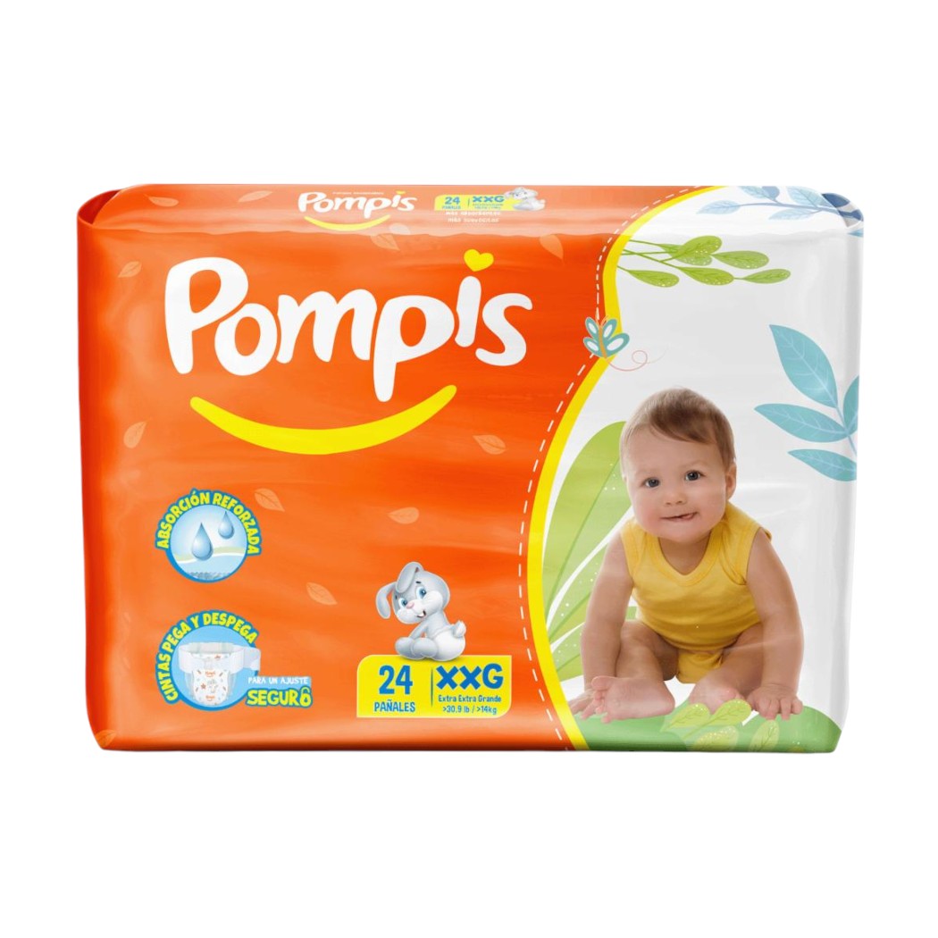 PAÑALES DESECHABLE TALLA XXG 24U