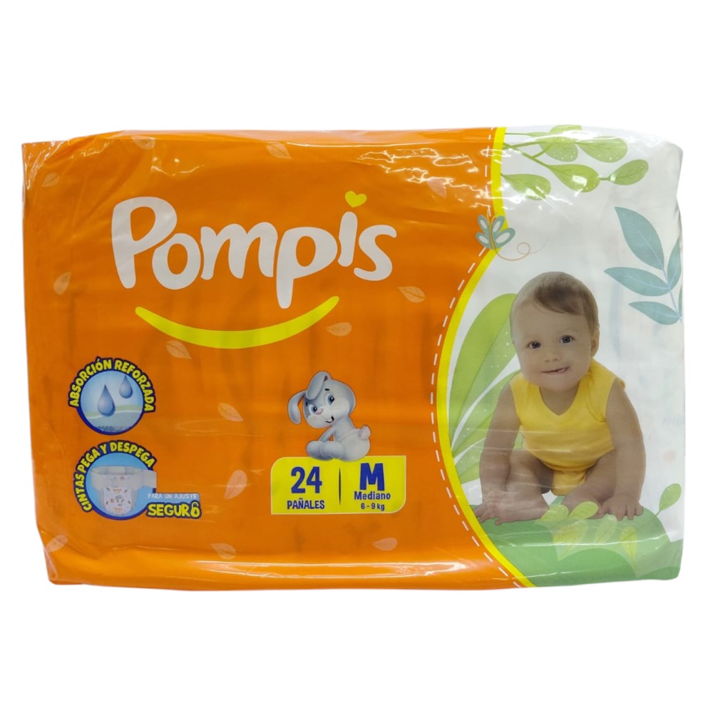 PAÑALES DESECHABLE MEDIANO 24U
